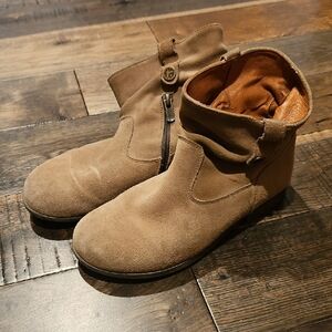 Birkenstock Tan Suede Ankle Boots